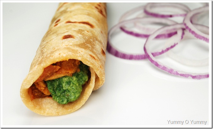 Chicken Kathi (Kati) Rolls